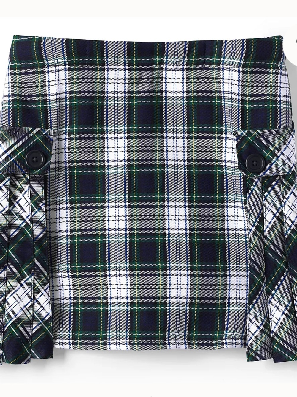 3 Lands End School Uniform Girls Side Pleat Plaid Skort Above the Knee | uniform